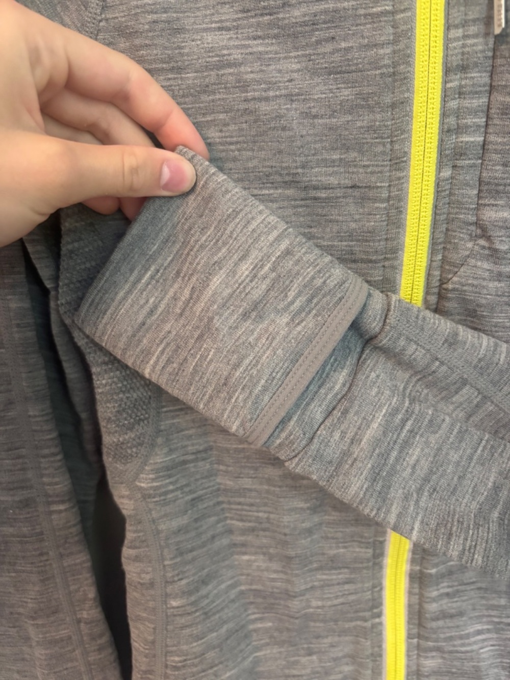 Icebreaker Full Zip Jacket Size S Grey Heather Athletic Lightweight Activewear - Picture 3 of 4